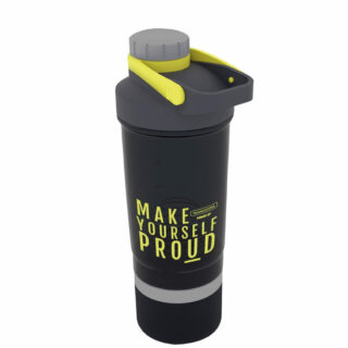 Power Up 3-in-1 Shaker Bottle with Copolyester and Stainless Steel Mixer
