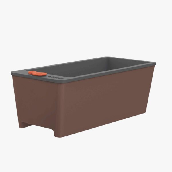 Tramontina 12L Brown Polypropylene Self-watering Planter