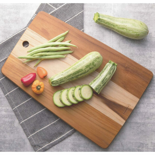 Tramontina Kitchen 40x27cm Teak Wood Rectangular Cutting Board with Vegetable Oil Finish