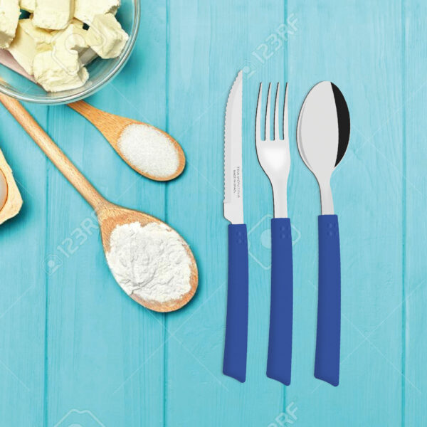 18 pcs Cutlery Set Blue