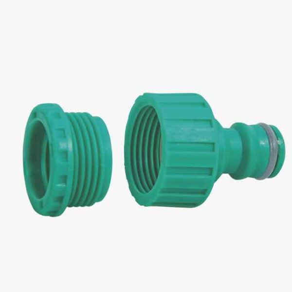 Female adapter, with 3/4" thread and 1/2" reducer for faucets