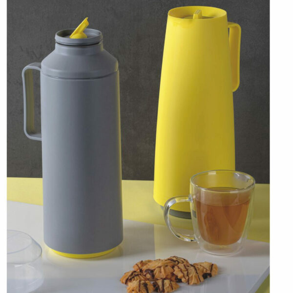 Tramontina Exata Grey Polypropylene Thermos with 1 L Glass Liner
