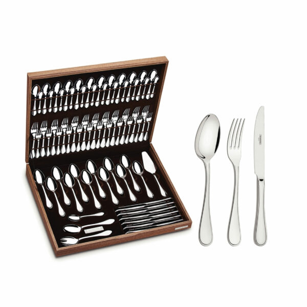 76 Pcs set Firenze stainless steel flatware set with forged table knives