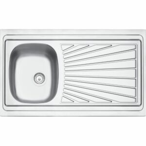 Tramontina Stella 100x60cm 1C 34 R Stainless Steel Lay-on Sink with Drainer