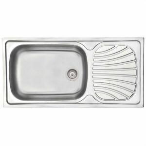 Tramontina Alpha 100x50cm 56 R Stainless Steel Inset Sink with Drainer