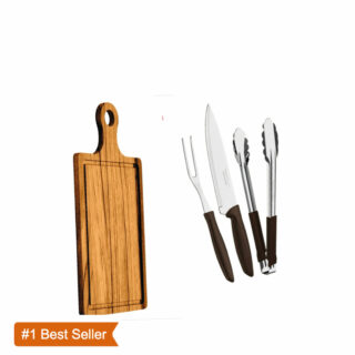 4 item 3 Pcs Barbecue Set Plenus+Barbecue Cutting and Serving Board