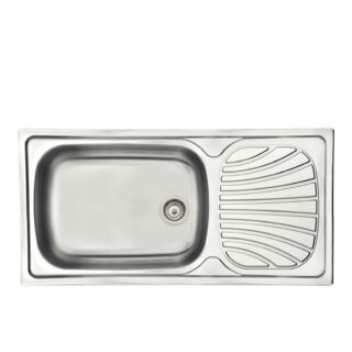 Stainless Steel Inset Sink 100X50 1HB NO HOLE PERF