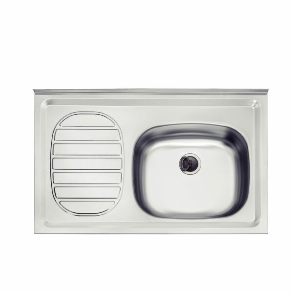 Stainless steel sink 80X50 1RB