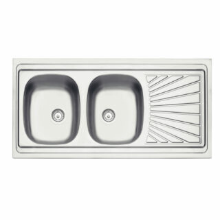 Stainless Steel lay-on  Sink  120X60 2CB