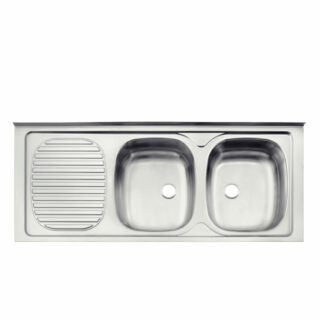 Stainless Steel Inset Sink 120X50 2RVB PERFECTA