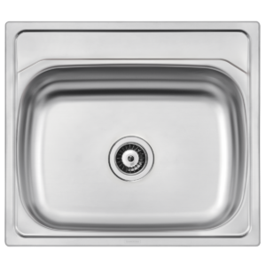 Tramontina California 63x56cm 25 FX Stainless Steel Pre-polished Finish Inset Sink with Drainer