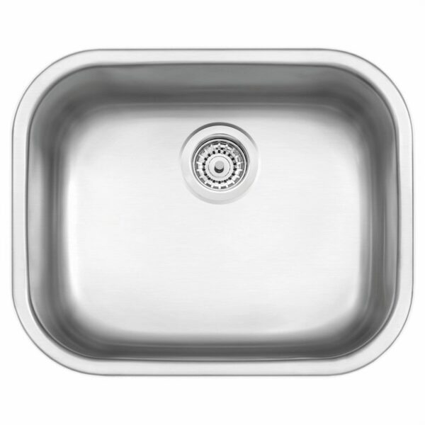 Tramontina Aria Maxi 50x40cm 50 BS Stainless Steel Satin Finish Bowl for Top Mount or Undermount with Drainer and Valve