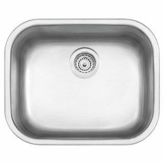 Aria Maxi 50 BS stainless steel bowl with satin finish for top mount or undermount , 50x40 cm