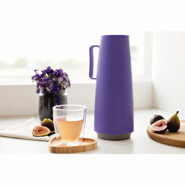 Tramontina Exata Purple Plastic Thermal Flask with 1 Liter Glass Liner