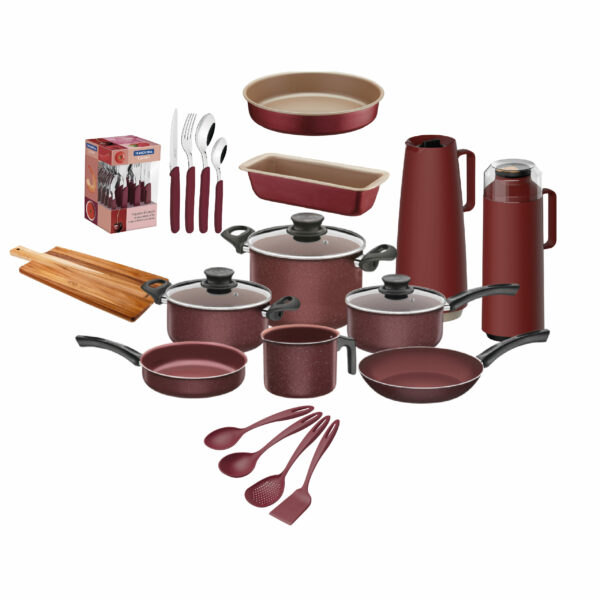 Tramontina Red Lover Package 42-Pieces Kitchenware Set