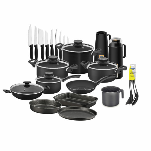 Tramontina Black Package 29-Pieces Kitchenware Set