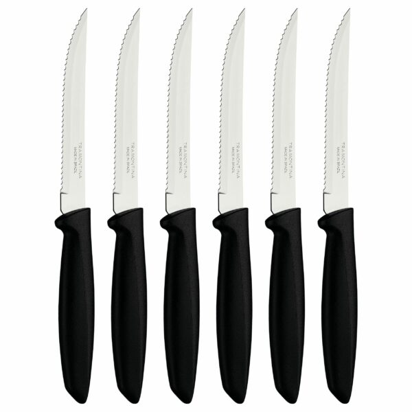 Tramontina Plenus 6 Pieces Steak and Fruit Knife Set with Stainless Steel Blades and Polypropylene Handles