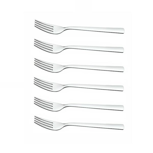 Tramontina Oslo 6 Pieces Stainless Steel Dessert Fork Set with High Gloss Finish