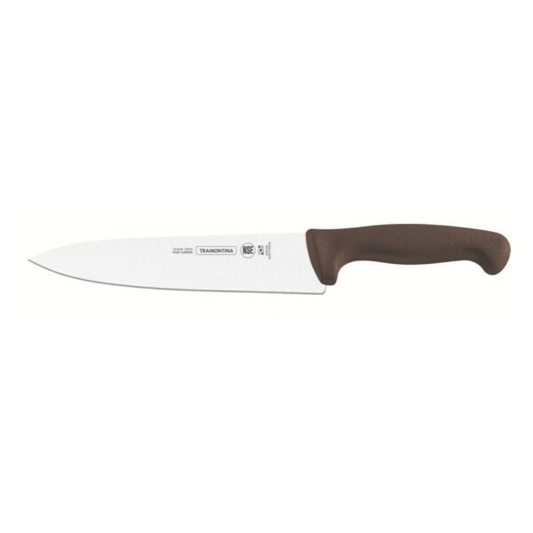 Tramontina Professional 12 Inches Meat Knife with Stainless Steel Blade and Brown Polypropylene Handle with Antimicrobial Protection