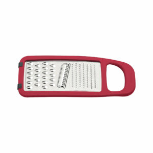 Tramontina Utilita Stainless Steel Grater with ABS Handle and Red Rubber Holder