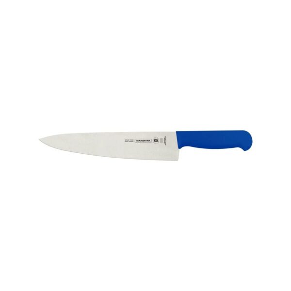 Tramontina Professional 10 Inches Meat Knife with Stainless Steel Blade and Blue Polypropylene Handle with Antimicrobial Protection